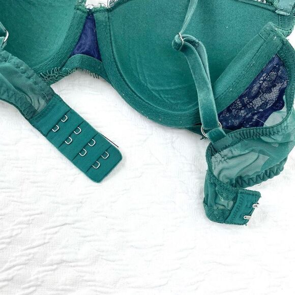 BUY 1 GET 1 FREE Victoria’s Secret dream angels lined demi green lace - Picture 7 of 11